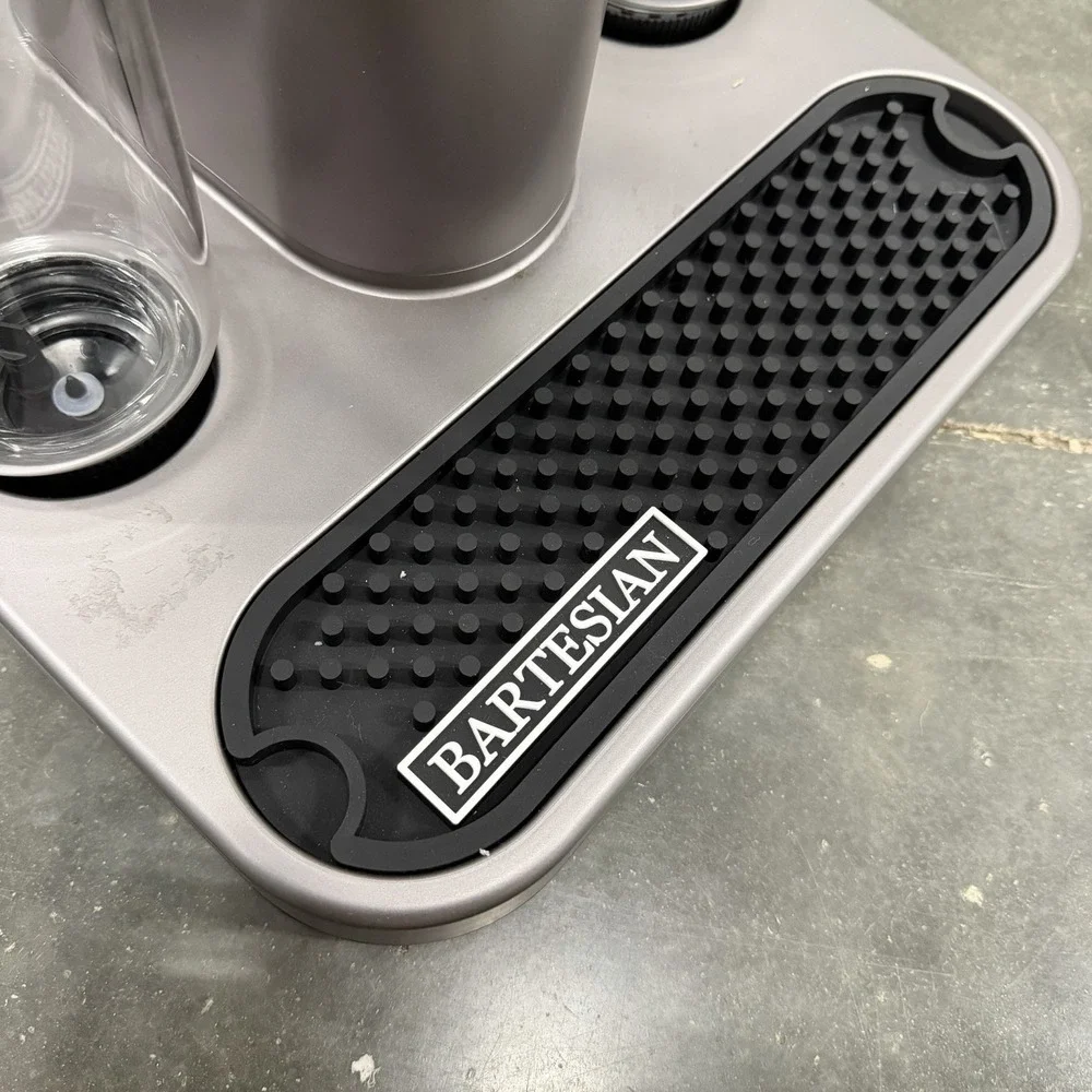 Bartesian Gray Cocktail Machine Touchscreen w/ Glass Bottles & Adapter